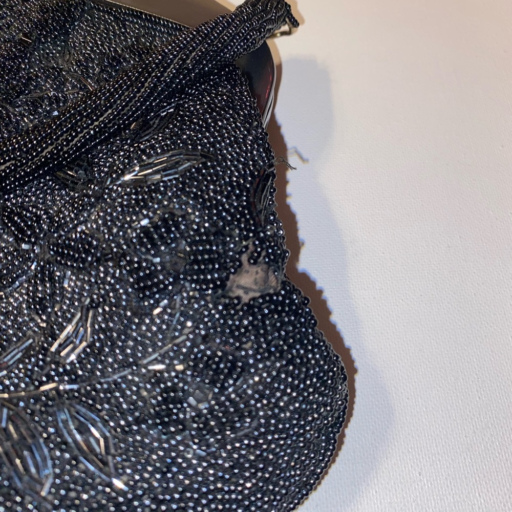 Black vintage beaded purse - Picture 5 of 5